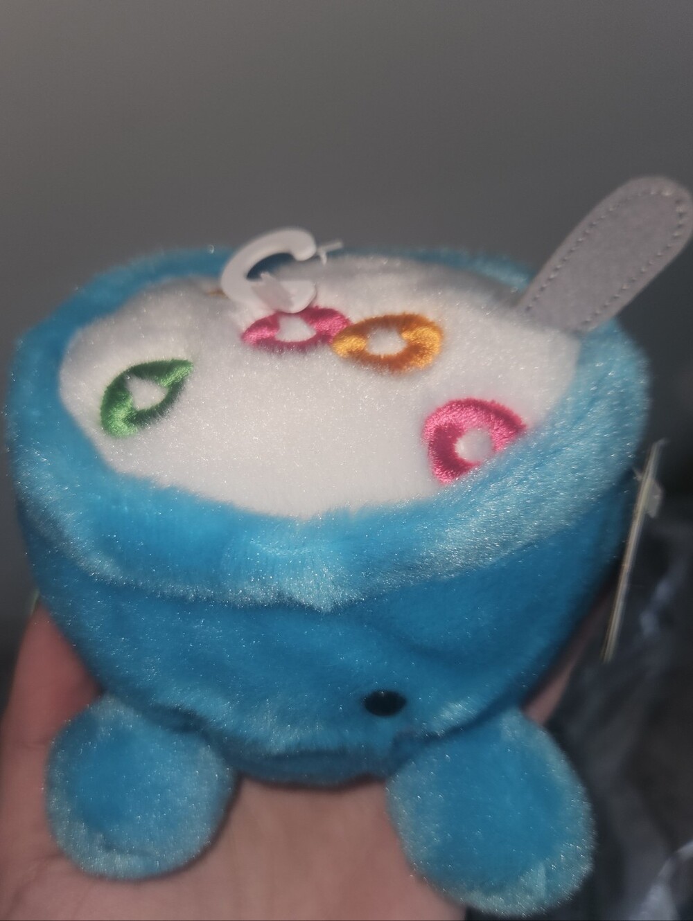 NWT Trixie Cereal The Blue Plush Cereal Bowl Palm Pals Fruit Loops Cravings